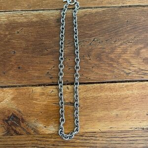 Silver Rope Chain Necklace